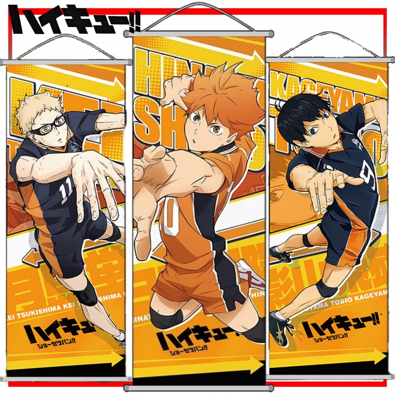 Haikyuu!! Wall Scroll Kartun T - Anime Merchandise Haikyuu ulasan dan harga