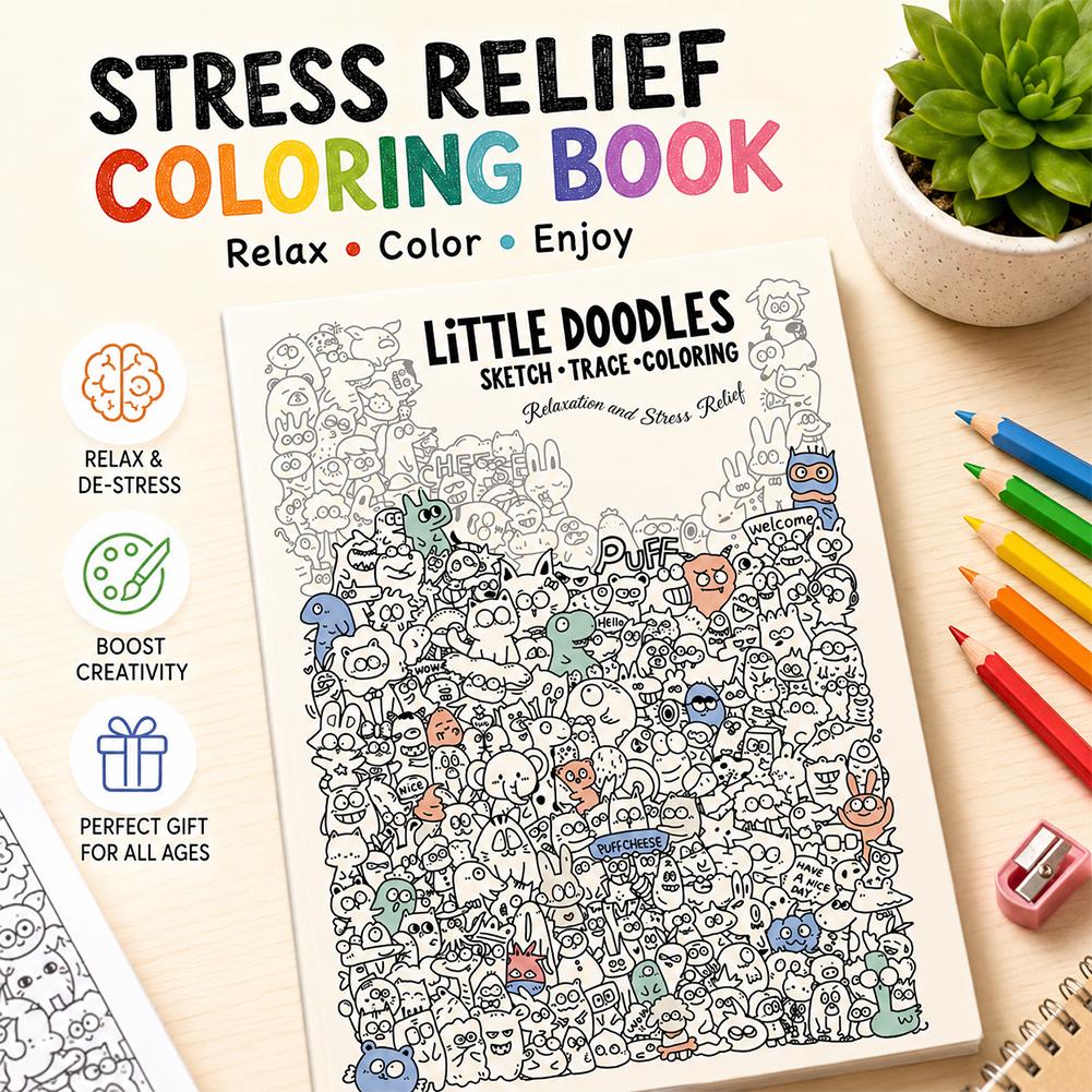 Halaman Buku Mewarnai Little D - Art Book Illustration ulasan dan harga