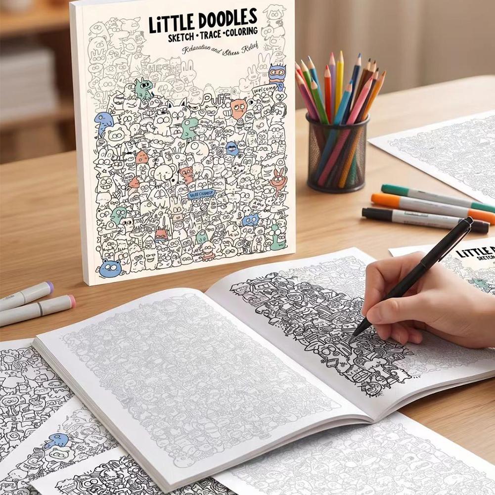 Halaman Buku Mewarnai Little D - Art Book Illustration ulasan dan harga